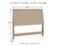 Cielden  Panel Headboard With Mirrored Dresser And Chest