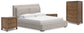 Cabalynn  Upholstered Bed With Chest And 2 Nightstands
