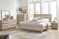 Hasbrick  Panel Headboard With Mirrored Dresser, Chest And 2 Nightstands