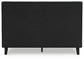 Cadmori  Upholstered Bed With Mirrored Dresser, Chest And 2 Nightstands