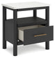Cadmori  Upholstered Bed With Mirrored Dresser, Chest And 2 Nightstands