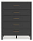Cadmori  Upholstered Bed With Mirrored Dresser And Chest