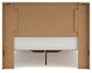 Lawroy  Panel Storage Bed With Mirrored Dresser And Nightstand