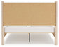 Cadmori  Upholstered Panel Bed With Mirrored Dresser, Chest And Nightstand