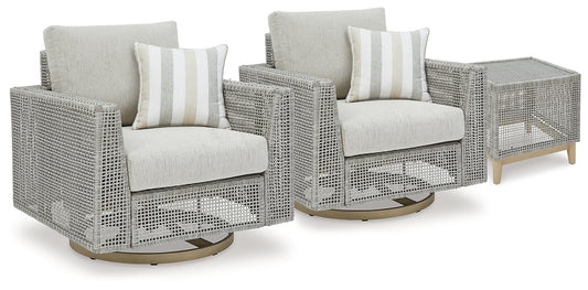 Seton Creek 2 Outdoor Lounge Chairs with End Table