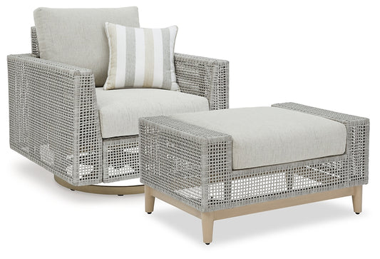 Seton Creek Outdoor Lounge Chair and Ottoman