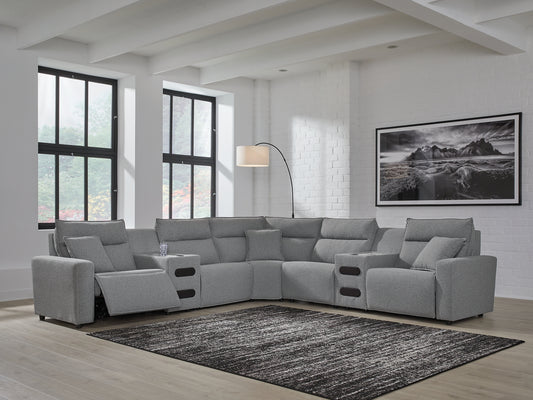 Modmax 7-Piece Power Reclining Sectional with Chaise