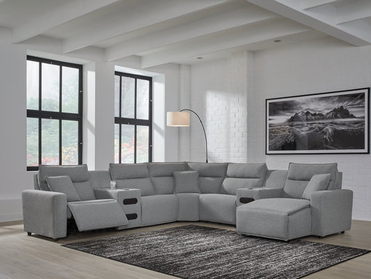 Modmax 7-Piece Power Reclining Sectional with Chaise