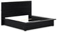 Londer  Panel Bed With Mirrored Dresser, Chest And 2 Nightstands