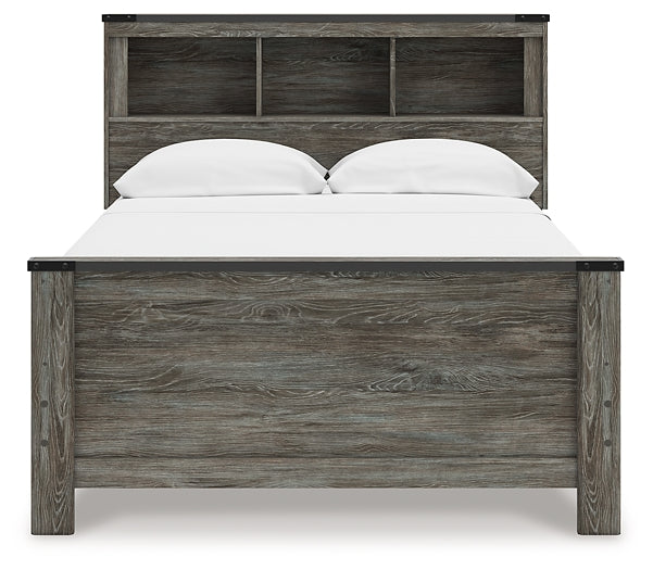 Frandern  Bookcase Panel Bed