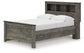 Frandern  Bookcase Panel Bed With Storage