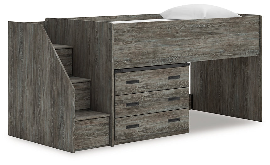Frandern  Loft Bed With Drawer Storage