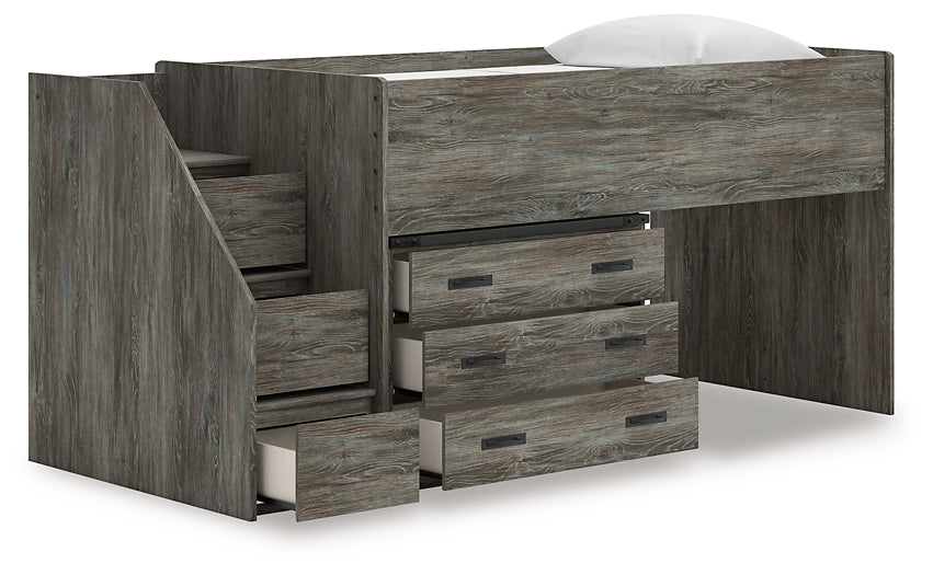 Frandern  Loft Bed With Drawer Storage