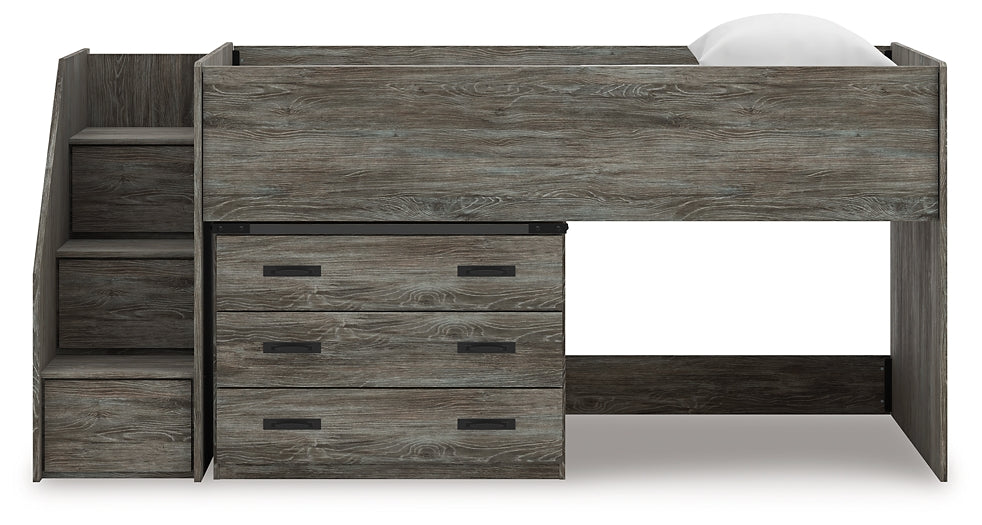 Frandern  Loft Bed With Drawer Storage