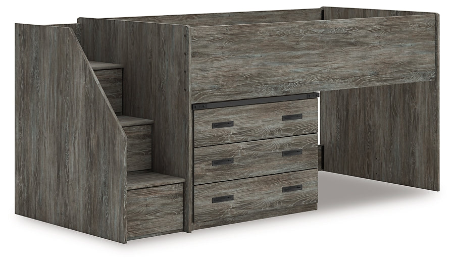 Frandern  Loft Bed With Drawer Storage