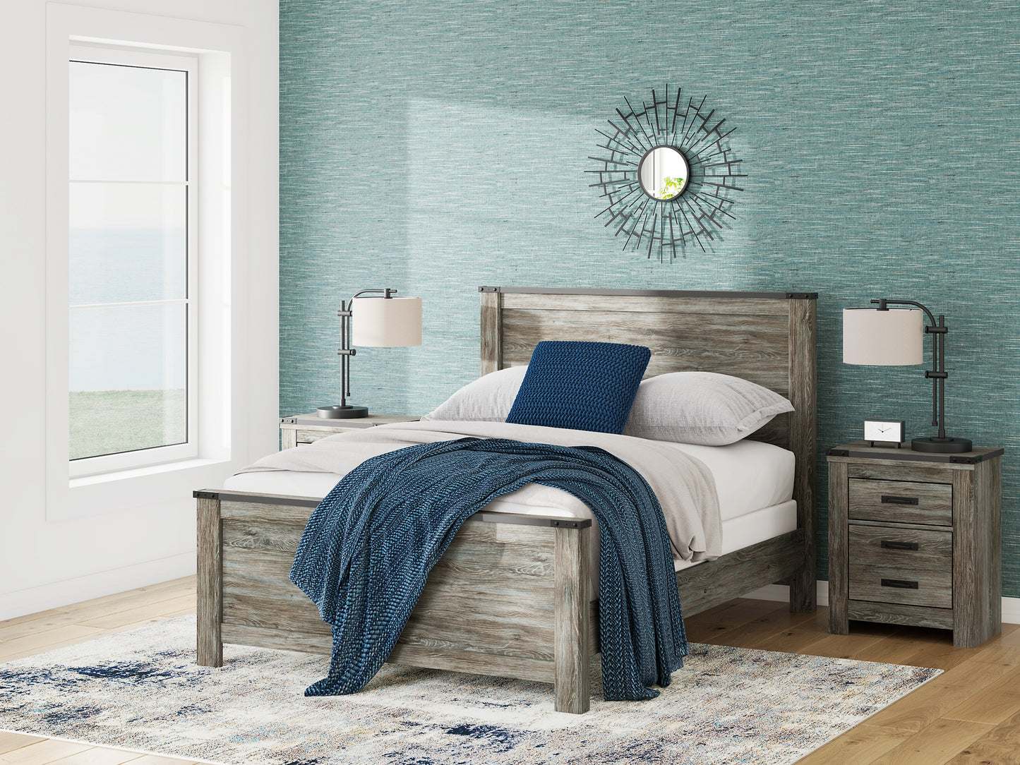 Frandern  Panel Bed