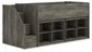Frandern  Loft Bed With Bookcase Storage