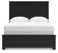 Panel Bed With Mirrored Dresser