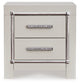 Zyniden  Upholstered Panel Headboard With Mirrored Dresser And Nightstand