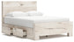 Panel Bed With Mirrored Dresser, Chest And Nightstand