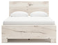 Panel Bed With Mirrored Dresser, Chest And Nightstand