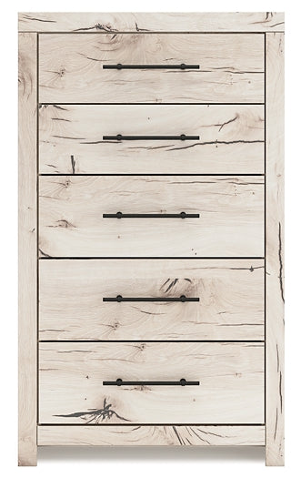 Panel Bed With Mirrored Dresser, Chest And Nightstand