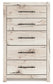 Panel Bed With Mirrored Dresser, Chest And Nightstand