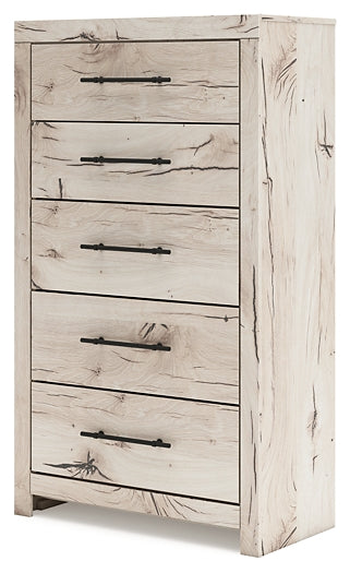 Panel Bed With Mirrored Dresser, Chest And Nightstand