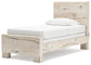 Panel Bed With Mirrored Dresser, Chest And Nightstand