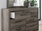 Graystorm  Panel Storage Bed With Mirrored Dresser