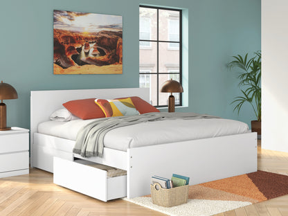 Onita  Panel Platform Bed With 2 Side Storage