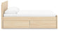 Onita  Panel Platform Bed With 1 Side Storage