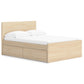 Onita  Panel Platform Bed With 1 Side Storage