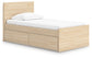 Onita  Panel Platform Bed With 1 Side Storage
