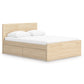 Onita  Panel Platform Bed With 2 Side Storage