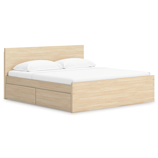 Onita  Panel Platform Bed With Storage