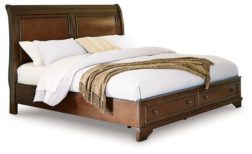 Trellington  Sleigh Storage Bed