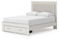 Zuraleus  Upholstered Panel Storage Bed