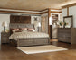 Juararo  Panel Bed With Mirrored Dresser, Chest And Nightstand