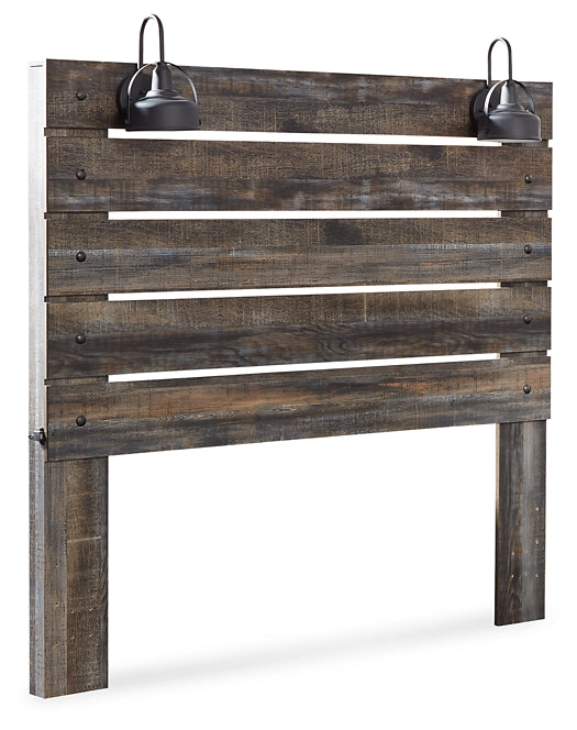 Drystan  Panel Headboard With Mirrored Dresser And Chest
