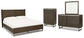Arkenton  Panel Bed With Mirrored Dresser And Chest