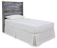 Baystorm  Panel Headboard With Mirrored Dresser And Nightstand