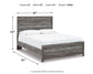 Bronyan  Panel Bed With Mirrored Dresser And Chest