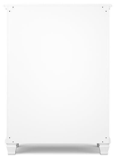 Fortman California  Panel Bed With Mirrored Dresser, Chest And Nightstand