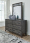 Montillan California  Panel Bed With Mirrored Dresser And Nightstand
