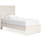 Stelsie  Panel Bed With Mirrored Dresser