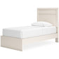 Stelsie  Panel Bed With Mirrored Dresser
