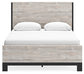 Vessalli  Panel Bed With Mirrored Dresser And Chest