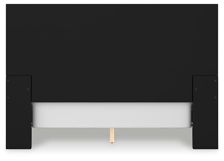 Londer  Panel Bed With Mirrored Dresser And Chest