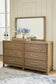 Cabalynn California  Upholstered Bed With Mirrored Dresser, Chest And Nightstand